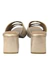 Buy_Devano_Gold Emma Mules In Champagne _Online_at_Aza_Fashions