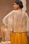 Shop_Geroo Jaipur_Yellow Chiffon Lehenga Set _at_Aza_Fashions
