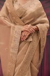 Buy_Geroo Jaipur_Gold Tissue Saree Set _Online_at_Aza_Fashions