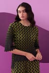 Buy_Pleats by Aruni_Green Designer Pant Set _Online_at_Aza_Fashions