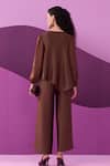 Shop_Pleats by Aruni_Dark Brown Alexa Coordinated Set _at_Aza_Fashions