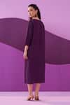 Shop_Pleats by Aruni_Purple Campania Midi Dress _at_Aza_Fashions