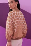 Shop_Pleats by Aruni_Brown Angna Top _Online_at_Aza_Fashions