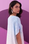 Shop_Pleats by Aruni_Blue Carrina Midi Dress _Online_at_Aza_Fashions