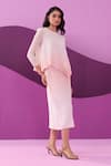 Shop_Pleats by Aruni_Pink Crepe Satin Skirt Set _Online_at_Aza_Fashions