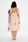 Shop_SHASHA GABA_Beige Floral Midi Dress _at_Aza_Fashions