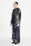SHASHA GABA_Black Amorphous Print Shirt _Online_at_Aza_Fashions