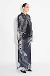 Buy_SHASHA GABA_Black Amorphous Print Shirt _Online_at_Aza_Fashions