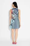 Shop_SHASHA GABA_Stripe And Floral Shift Dress _at_Aza_Fashions