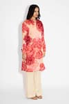 Shop_SHASHA GABA_Floral Print Pink Kurta _Online_at_Aza_Fashions