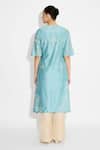 Shop_SHASHA GABA_Aqua Flare Kurta _at_Aza_Fashions