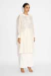 Buy_SHASHA GABA_Applique Ivory Straight Kurta _Online_at_Aza_Fashions