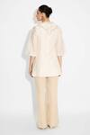 Shop_SHASHA GABA_Pearl Embellished Ivory Short Kurta _at_Aza_Fashions