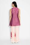 Shop_SHASHA GABA_Pink Floral Wide Leg Pant _at_Aza_Fashions