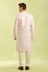 Shop_Arihant Rai Sinha_Embroidered Pink Sherwani With Chudidar _at_Aza_Fashions