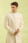 Buy_Arihant Rai Sinha_Cream Hand Embroidered Sherwani Set 