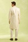 Shop_Arihant Rai Sinha_Cream Hand Embroidered Sherwani Set _at_Aza_Fashions