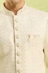 Buy_Arihant Rai Sinha_Cream Embroidery Hand Sherwani Set _Online_at_Aza_Fashions