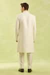 Shop_Arihant Rai Sinha_Cream Embroidery Hand Sherwani Set _at_Aza_Fashions
