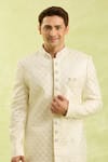 Buy_Arihant Rai Sinha_Cream Hand Embroidered Sherwani Set _Online_at_Aza_Fashions