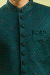 Buy_Arihant Rai Sinha_Green Embroidery Computer Thread Work Sherwani Set _Online_at_Aza_Fashions