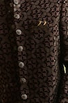 Buy_Arihant Rai Sinha_Maroon Embroidery Velvet Thread Work Sherwani Set _Online_at_Aza_Fashions