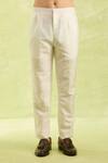 Buy_Arihant Rai Sinha_Off White Jacquard Banarasi Silk Sherwani Set _Online_at_Aza_Fashions