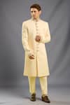 Buy_Arihant Rai Sinha_Cream Sherwani Set With Pants _at_Aza_Fashions