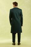 Shop_Arihant Rai Sinha_Green Embroidered Sherwani Set _at_Aza_Fashions