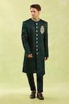 Buy_Arihant Rai Sinha_Green Embroidered Sherwani Set 