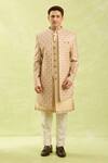 Buy Arihant Rai Sinha Beige Embroidery Patterned Sherwani And Pant Set Buy_Arihant Rai Sinha_Beige Embroidery Patterned Sherwani And Pant Set