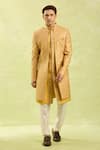 Arihant Rai Sinha_Mustard Yellow 3-piece Jacket Set _Online_at_Aza_Fashions
