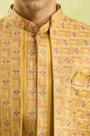 Shop_Arihant Rai Sinha_Mustard Yellow 3-piece Jacket Set 