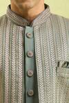 Buy_Arihant Rai Sinha_Dark Gray 2-piece Sherwani Set _Online_at_Aza_Fashions