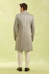 Shop_Arihant Rai Sinha_Dark Gray 2-piece Sherwani Set _at_Aza_Fashions
