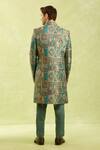 Shop_Arihant Rai Sinha_Multi Color Jacquard Art Silk Jacket Set _at_Aza_Fashions