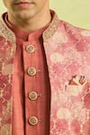 Buy_Arihant Rai Sinha_Pink Rust Orange Embroidered Sherwani Set 