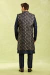 Shop_Arihant Rai Sinha_Blue Digital Print Nehru Jacket Set _at_Aza_Fashions