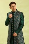 Shop_Arihant Rai Sinha_Green Embroidered 3 Piece Jacket Set _Online_at_Aza_Fashions