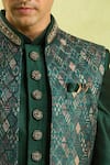 Shop_Arihant Rai Sinha_Green Embroidered 3 Piece Jacket Set 