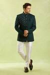 Buy_Arihant Rai Sinha_Green Embroidered Jodhpuri Bandhgala _Online_at_Aza_Fashions