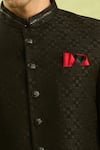 Shop_Arihant Rai Sinha_Black Silk Jodhpuri Bandhgala 