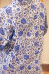 Petite Pomme_Blue Cotton Floral Print Kurta Set _Online_at_Aza_Fashions