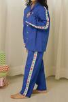 Shop_Arihant Rai Sinha_Blue Cotton Dino Print Pant Set _Online_at_Aza_Fashions