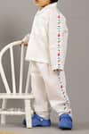 Shop_Arihant Rai Sinha_White Dino Co-ord Set For Boys _at_Aza_Fashions