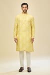 Buy_Arihant Rai Sinha_Yellow Digital Print Kurta Set 