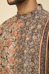 Buy_Arihant Rai Sinha_Black Printed Silk Linen Kurta Set 