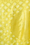 Samyukta Singhania_Yellow Woven Design Banarasi Bandhej Dupatta _at_Aza_Fashions