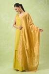 Buy_Samyukta Singhania_Gold Gotta Patti Sequinned Dupatta_Online_at_Aza_Fashions