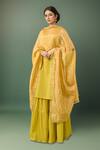 Buy_Samyukta Singhania_Gold Gotta Patti Sequinned Dupatta_at_Aza_Fashions